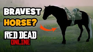 Fearless Horse in Red Dead Online Horse bravery tested in RDR2 online [upl. by Lawford965]