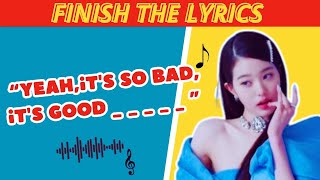 FINISH THE LYRICS OF THESE KPOP SONGS 🎵2 QUIZKPOPGAMES [upl. by Oznecniv]