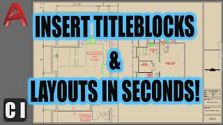 How To Insert a TITLEBLOCK in AutoCAD like a PRO [upl. by Bray]