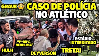 A ATITUDE AGRESSlVA DE TORCEDORES DO ATLÉTICO PRA ClMA DE JOGADORES QUE INTERDITOU ESTÁDIO E HULK E [upl. by Kitty]