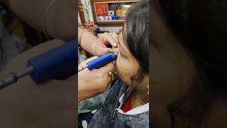 Nose piercing youtubeshorts piercing gunshort shortvideo [upl. by Ernaline]