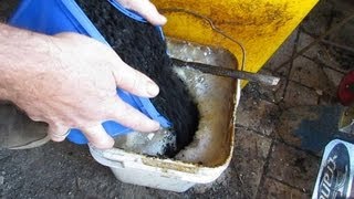 Activating biochar with worm castings tea from scratch [upl. by Alihet47]