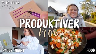 Produktiver Vlog  Uni Study night Ausbildungs Update neues Hobby [upl. by Leela896]