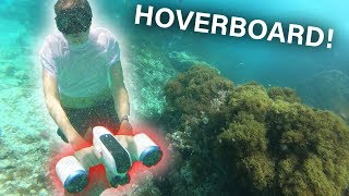 Mit Unterwasser HOVERBOARD im Meer tauchen schnell Musikvideo [upl. by Hewet]