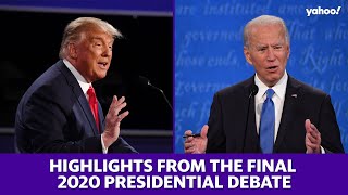 2020 presidential debate Trump and Biden highlights from the final debate before the election [upl. by Aeki]