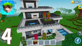 MiniCraft Blocky Craft 2022  Gameplay Walkthrough Part 4  Modern House 3 iOs Android [upl. by Sirrad]