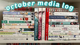 october media log manga books music [upl. by Cohleen]