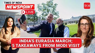 Putins War IMEC Corridor Indias New Role I 5 Takeaways From Modis Moscow Vienna Visit [upl. by Ahseiyn]