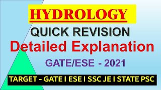 Quick Revision  Engineering Hydrology [upl. by Edniya204]