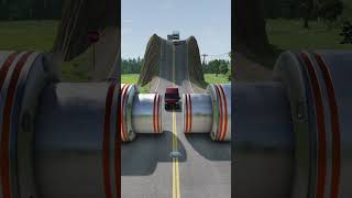 Cars amp Van Vs 3 Extreme Bollards  BeamNGDrive shorts beamngdrive india [upl. by Nosecyrb709]