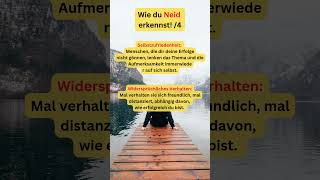 Wie du Neid erkennst 4 persönlichkeitsentwicklung mindset inspiration selfimprovement health [upl. by Floridia]