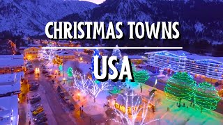 The 19 MOST MAGICAL Christmas Towns In The US In 2024 [upl. by Inaffets517]