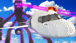 PLANE CRASH Caused By Mutant ENDERMAN in Teardown Mods [upl. by Hcab]