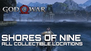 God Of War 100 Collectible Guide SHORES OF NINE [upl. by Bruner]