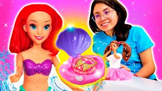 ¡La sirenita Ariel tiene un regalo sorprendente para su amiga Episodios de muñecas Castillo mágico [upl. by Isia804]