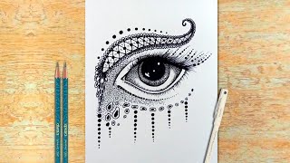 How to Draw Mandala Art for Beginners  Doodle Art step by step  Zentangle Art  67 [upl. by Dorthy228]