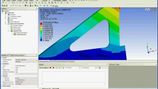 ANSYS 121 Tutorial parametric interface with ProENGINEER [upl. by Kinsler]