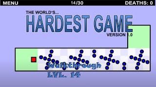 The Worlds Hardest Game  Walkthrough Level 14 [upl. by Baldwin]