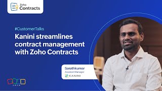 Kanini Software Solutions streamlines contract management with Zoho Contracts [upl. by Coraline]