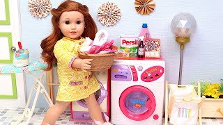 22 min mindblowing Play Dolls house chores adventures for kids [upl. by Albers]