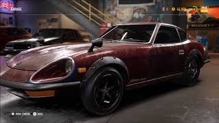 Need for Speed Payback  1971 Nissan Fairlady 240ZG Derelict Assembled [upl. by Yspyg489]