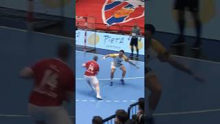 He fooled everyone 😂👋 håndbold handball ehfel [upl. by Ahsenod]