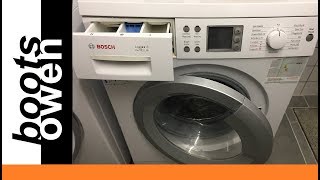 How to clean Bosch Logixx 8 filter and open door [upl. by Euhc]