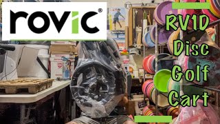 Rovic RV1D Disc Golf Cart Unboxing and Review [upl. by Arreyt]