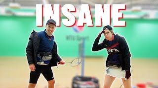 The Worlds Most Ridiculous Badminton Match [upl. by Brenna]