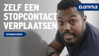 Stopcontact verplaatsen  Wanden en plafonds  How to met GAMMA [upl. by Humo]