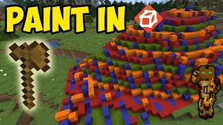 WORLD EDIT MOD How to paint blocks using World Edit in Minecraft [upl. by Leora318]