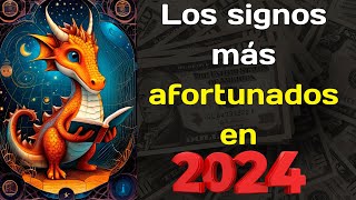 Los signos más afortunados en 2024 Horóscopo para 2024 [upl. by Felt]