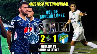 DERROTA CREMA Motagua 2 vs Comunicaciones 1  Amistoso Internacional RESUMEN COMPLETO [upl. by Luci730]