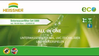 HEISSNER Teichfilter FA2000UV Bedienungsanleitung [upl. by Illene449]