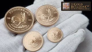 2022 Gold krugerrand Coin range  110oz 14oz 12oz 1oz [upl. by Aix49]