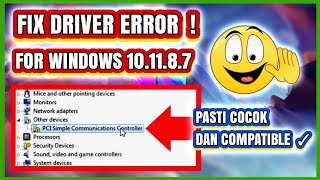 How to Resolve PCI Simple Communications Controller Driver Error  PC Laptop [upl. by Gilbert]