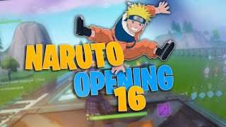 NARUTO OPENING 16 FORTNITE PIANO [upl. by Conger]