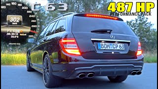 C63 AMG Performance  100200 TOP SPEED POV amp INSANE SOUND [upl. by Anelys135]