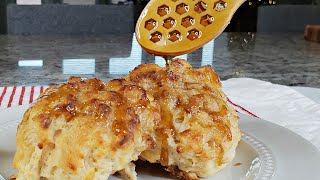 Soft Honey Butter Biscuits Recipe  Honey Glazed Biscuits Recipe [upl. by Siffre]