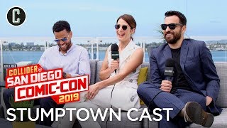 Stumptown Interview Cobie Smulders Jake Johnson amp Michael Ealy [upl. by Annoved]