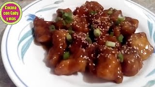 Pollo a la naranja estilo chino  receta fácil  orange chicken [upl. by Kin291]