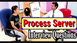 Process Server interview  Process server in Court  PD CLASSES [upl. by Notlem]