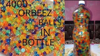 4000 ORBEEZ BALLS IN BOTTLE EXPERIMENTORBEEZ TIME LAPSE [upl. by Larcher688]