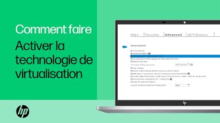 Comment activer la technologie de virtualisation sur les PC portables HP  Catégorie produit [upl. by Kaja]