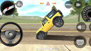 Indian Modified Mahindra Yellow Thar 4×4 Games City OffRoad Sted Jump Driving Android Gameplay Video [upl. by Bithia229]