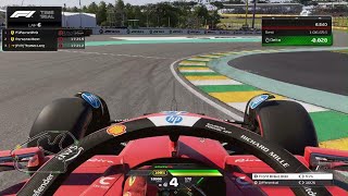 F1 24 Interlagos hotlap tt 106619 7th itw PlayStation [upl. by Yramanna641]