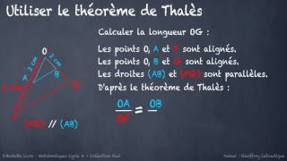 Calculer une longueur avec le théorème de Thalès KIWI C4 A66 [upl. by Eelarak73]