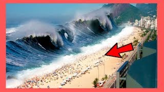 Top 5 Destructive Tsunamis Caught On Camera [upl. by Nomzaj]