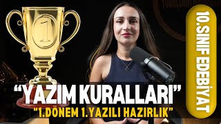 10SINIF EDEBİYAT YAZIM KURALLARI  YAZILI KAMPI  KONU ANLATIMI [upl. by Ecirted52]