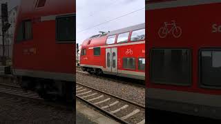 DB 146 2399 quotRichtung Heimatquot schiebt den RE2 nach Offenburg aus dem Bahnhof Radolfzell [upl. by Monk790]